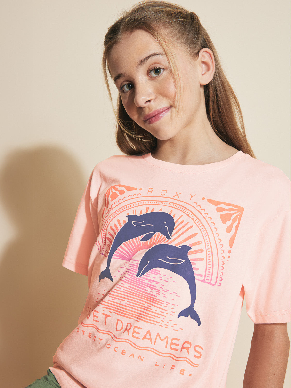 Girls' Ocean Life Oversized Tee - Image 3