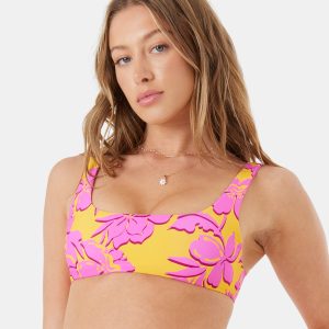 Island Time Reversible Square Neck Bralette Bikini Top