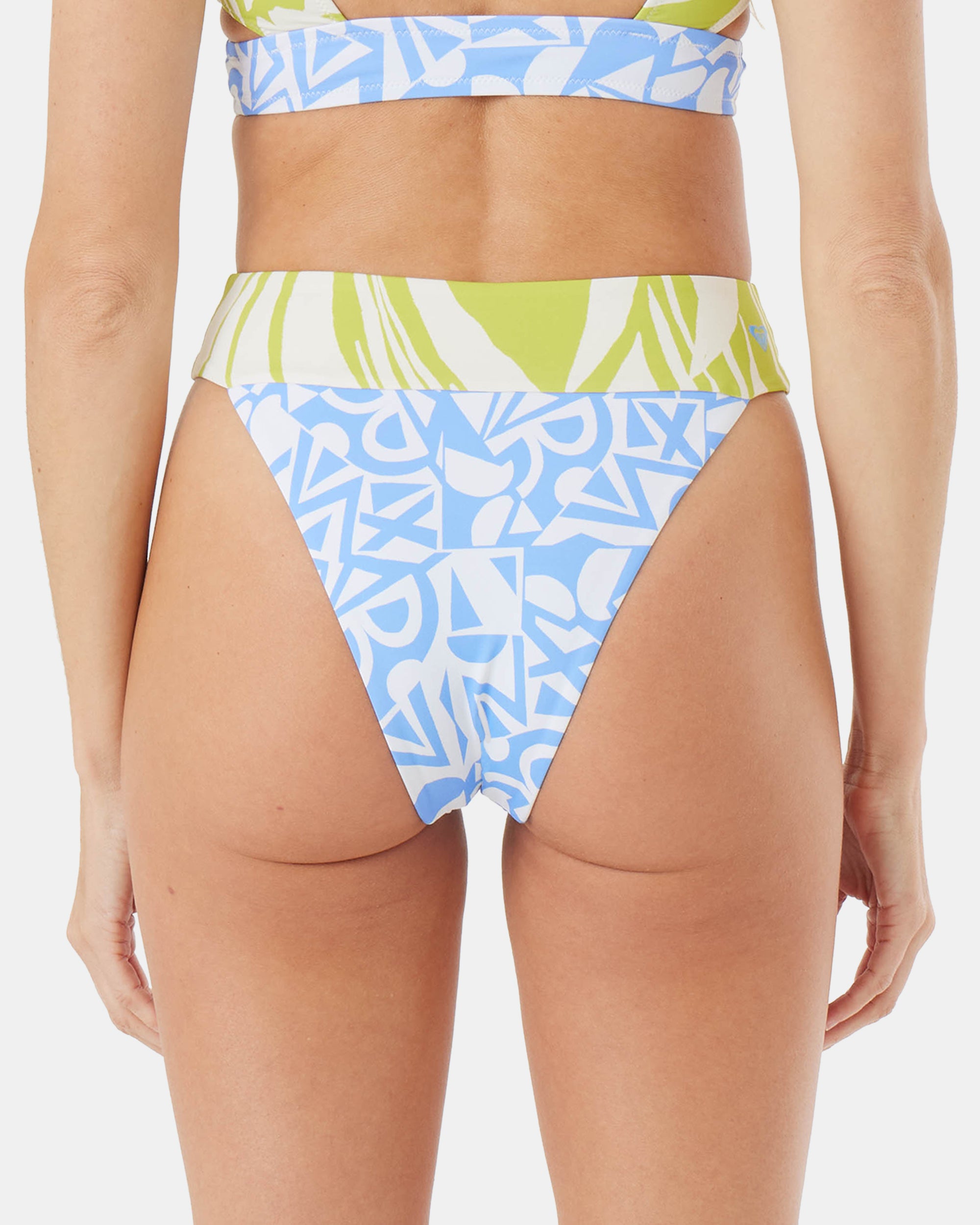 Bali Breaks Banded High Leg Cheeky Bikini Bottom - Image 2