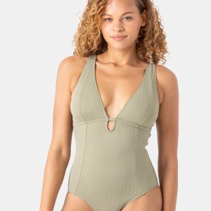 Haleiwa Plunge One Piece Swimsuit
