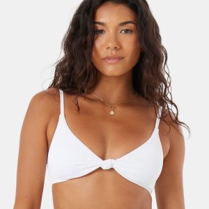 Rib Roxy Love Knot Bralette Bikini Top