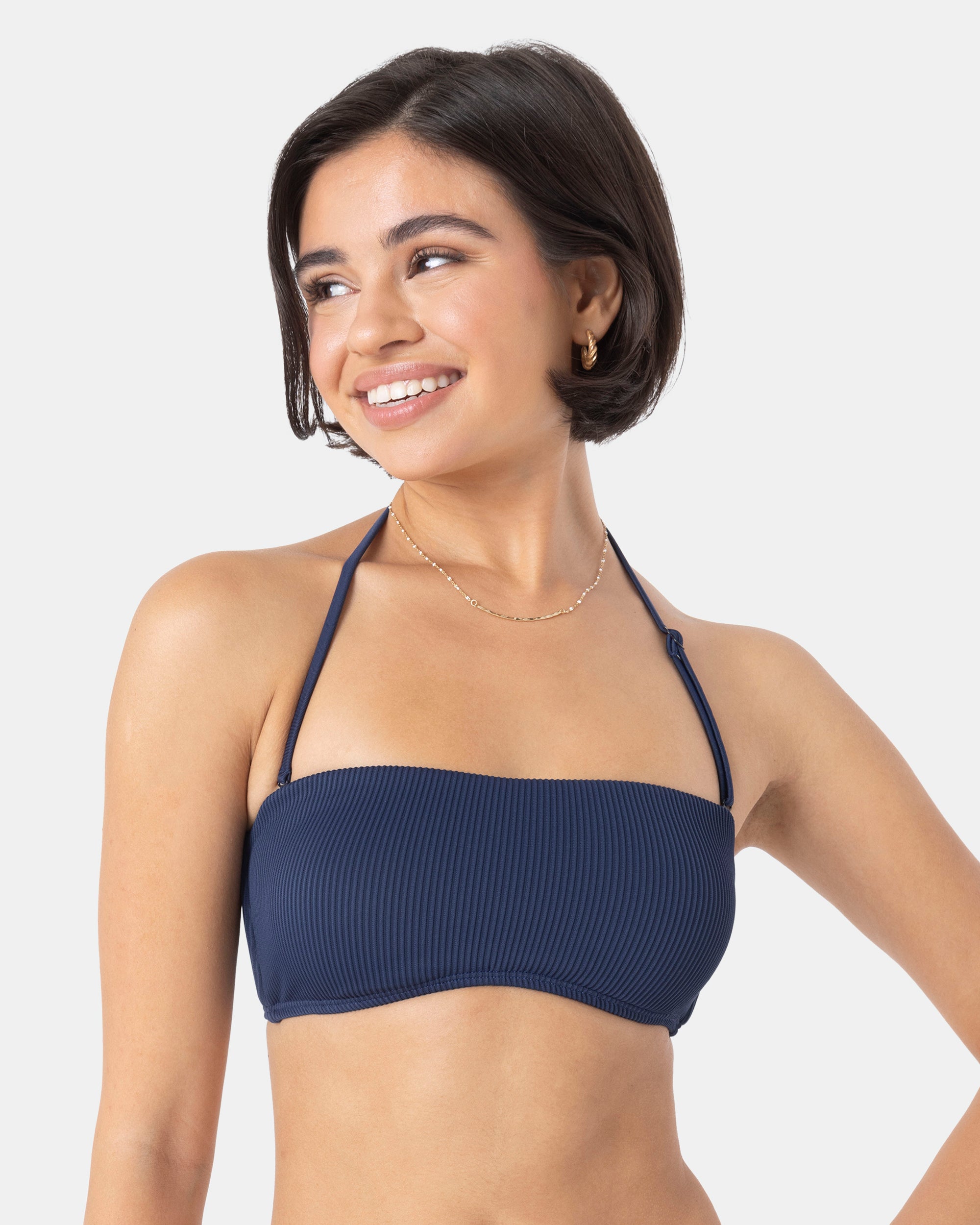 Rib Roxy Love Lace Bandeau Bikini Top - Image 5