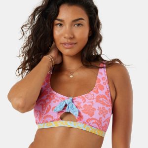Tapestry Patchwork Convertible Bralette Bikini Top