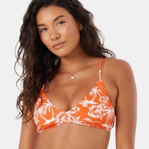 Vacay Vibes Athletic Triangle Bikini Top