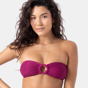 Crochet Ring Bandeau Bikini Top