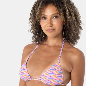 High Tide Tiki Triangle Bikini Top