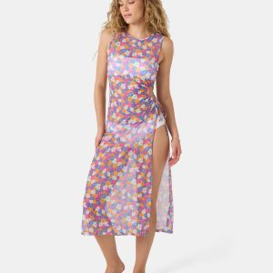 California Dreamin Mesh Cover Up Dress