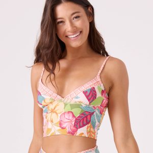 Hot Tropics V-Neck Cami Bikini Top
