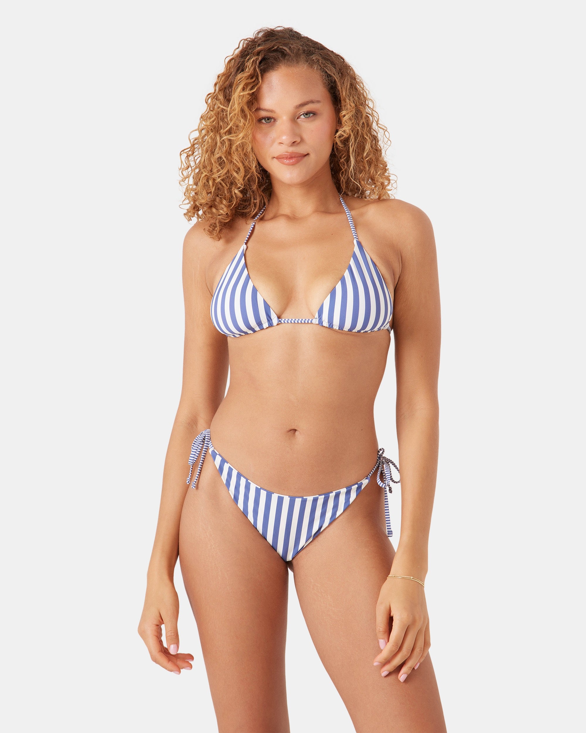 Stripe Out Reversible Tiki Triangle Bikini Top - Image 5