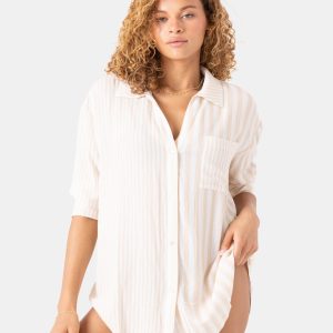 Stripe Out Cover Up Shirt