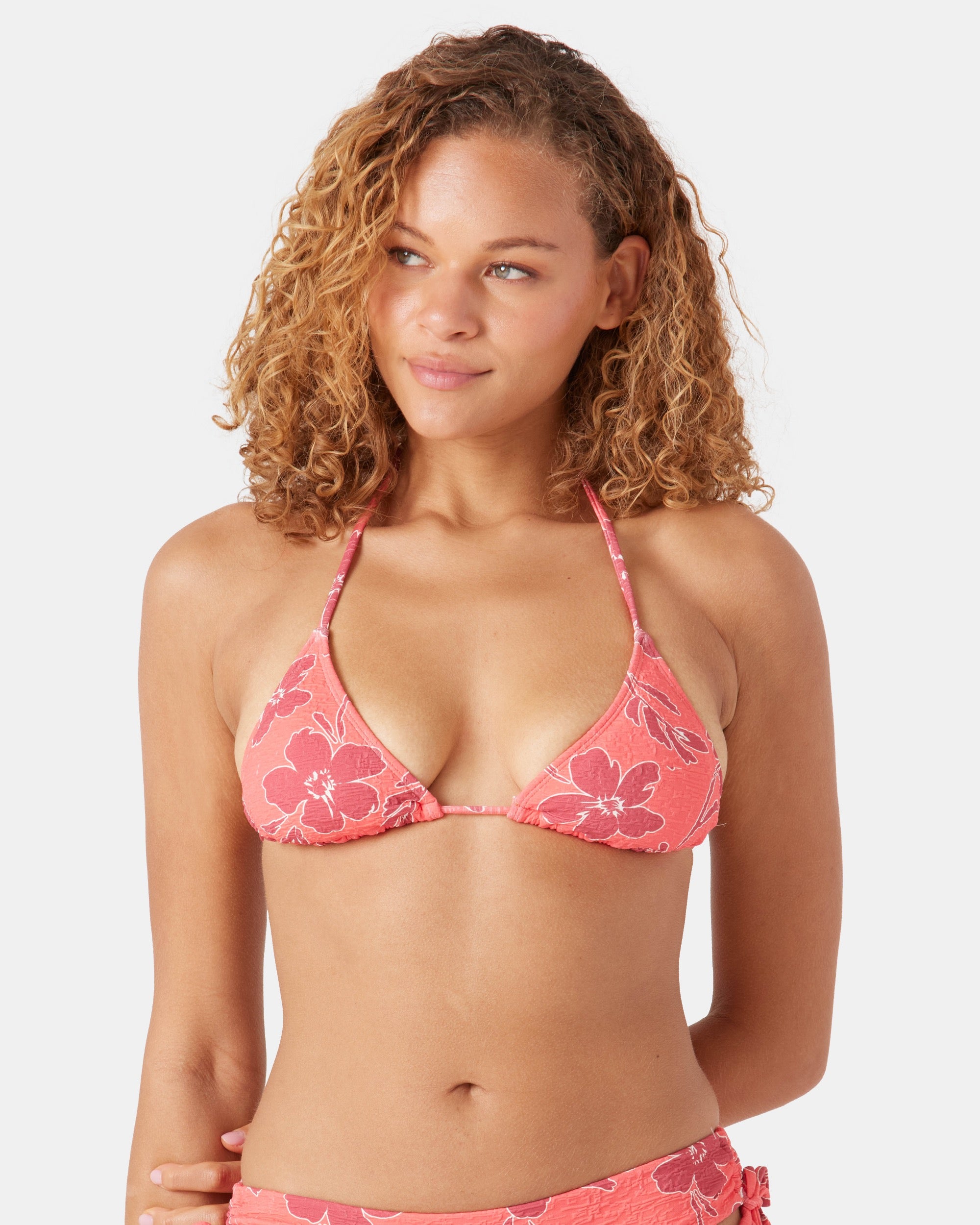 Garden Twirl Tiki Triangle Bikini Top - Image 4