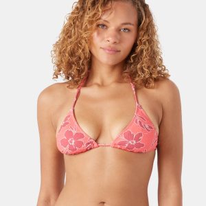 Garden Twirl Tiki Triangle Bikini Top