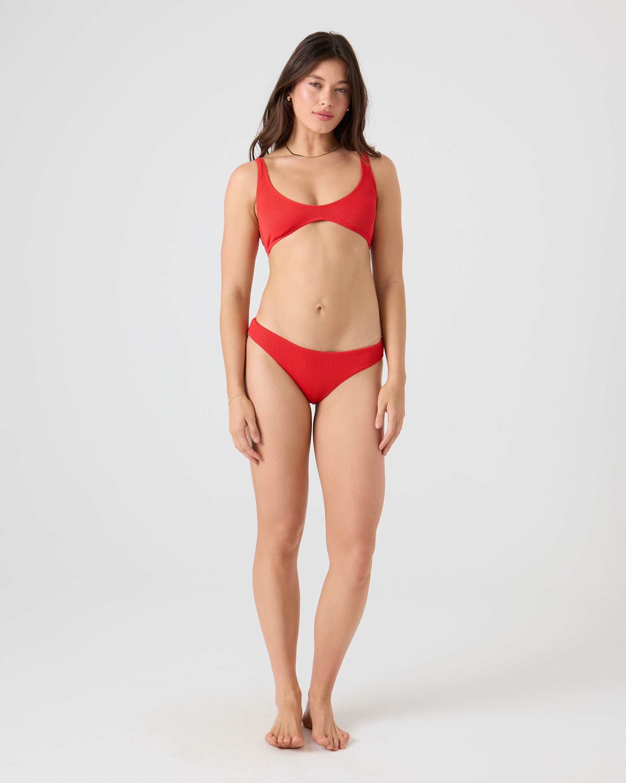 Rib Roxy Love Scoop Bralette Bikini Top - Image 5