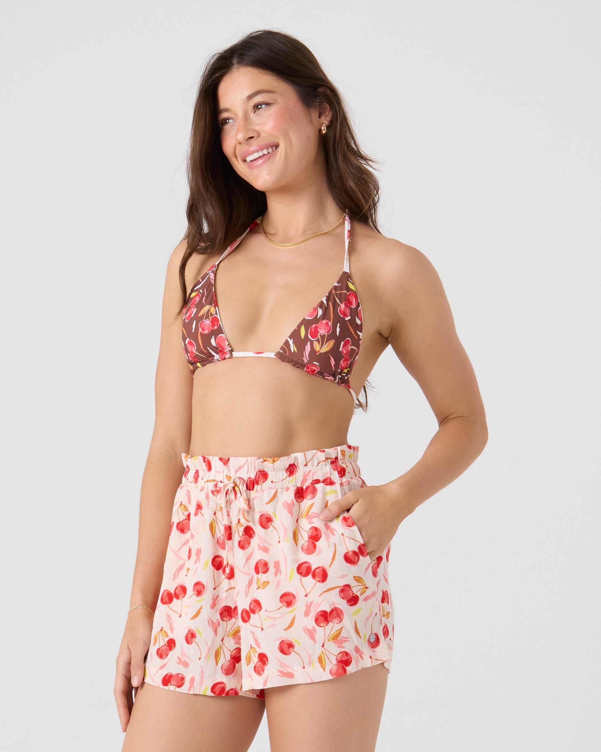 Cherry On Top Mini Tiki Triangle Bikini Top - Image 8