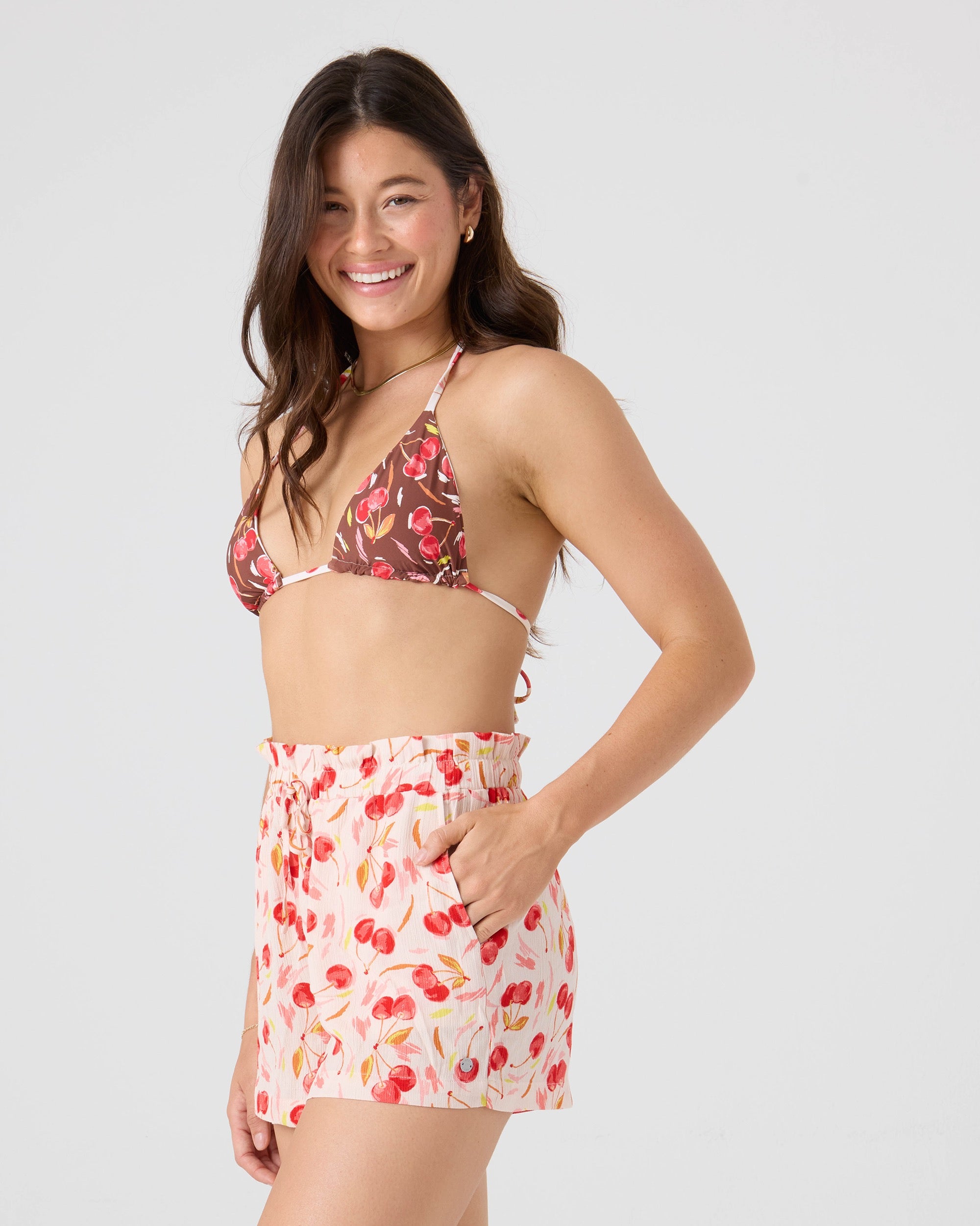 Cherry On Top Mini Tiki Triangle Bikini Top - Image 11