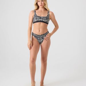 Geo Flower Hipster Full Coverage Bikini Bottom