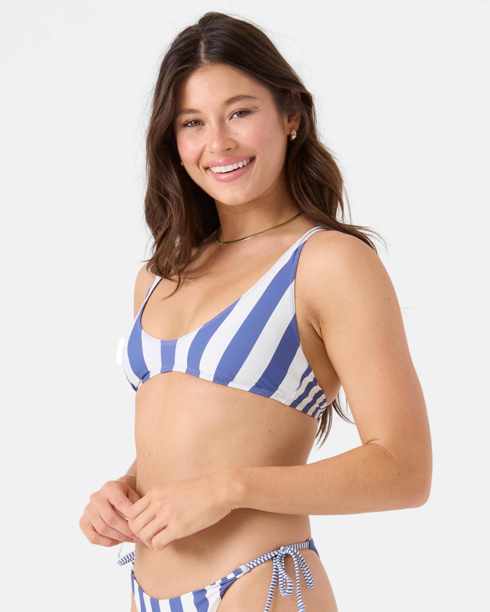 Stripe Out Scoop Bralette Bikini Top - Image 3