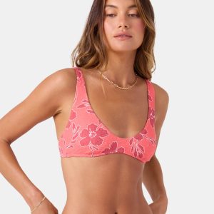 Garden Twirl Scoop Bralette Bikini Top