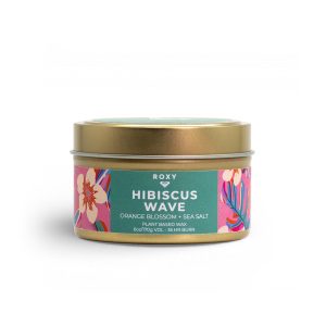 Hibiscus Wave Palm Tin Candle
