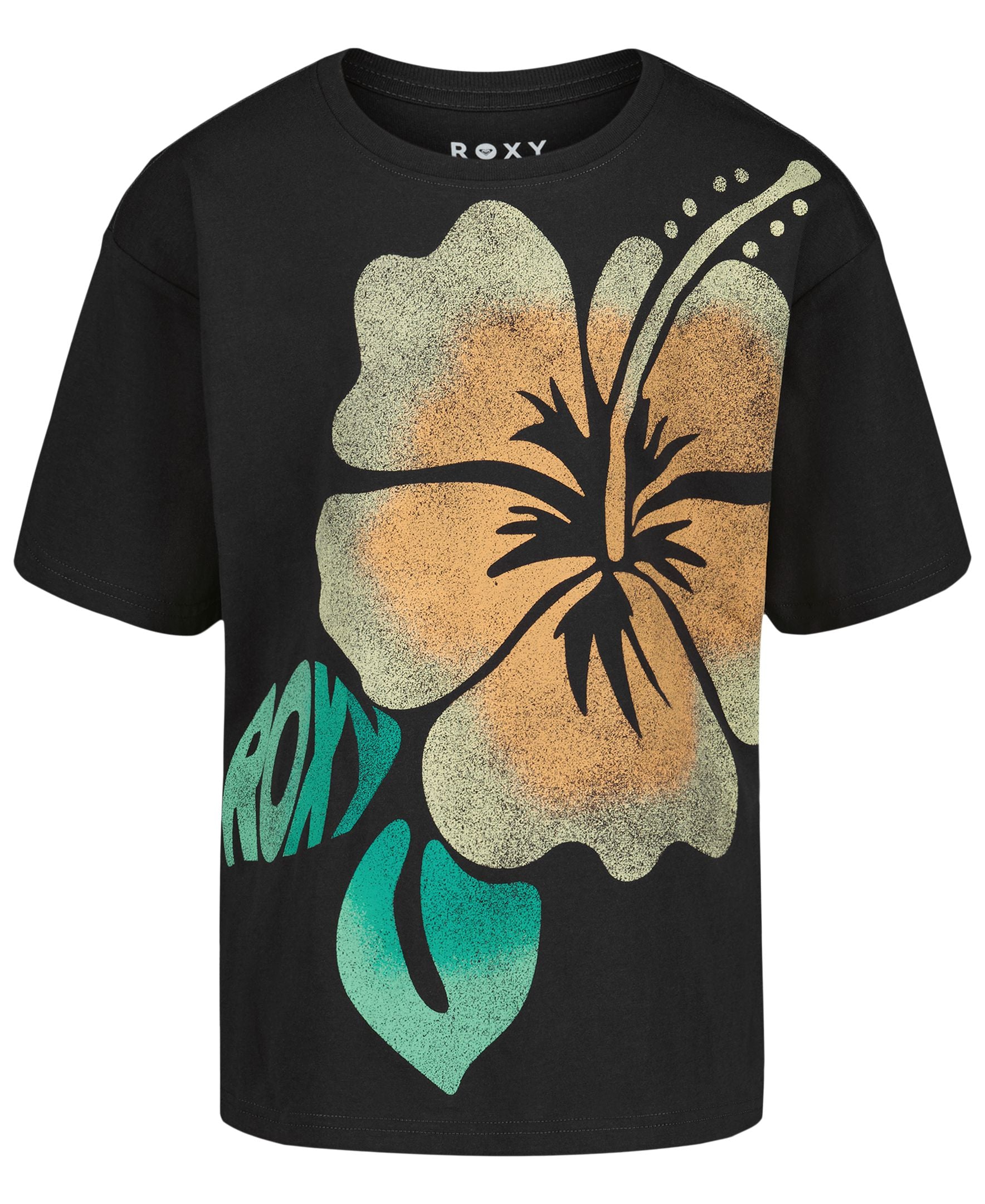 Girls' Hibiscus Oversized Tee - Image 3