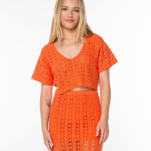 Sea Swirl Crochet Tee