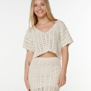 Sea Swirl Crochet Tee