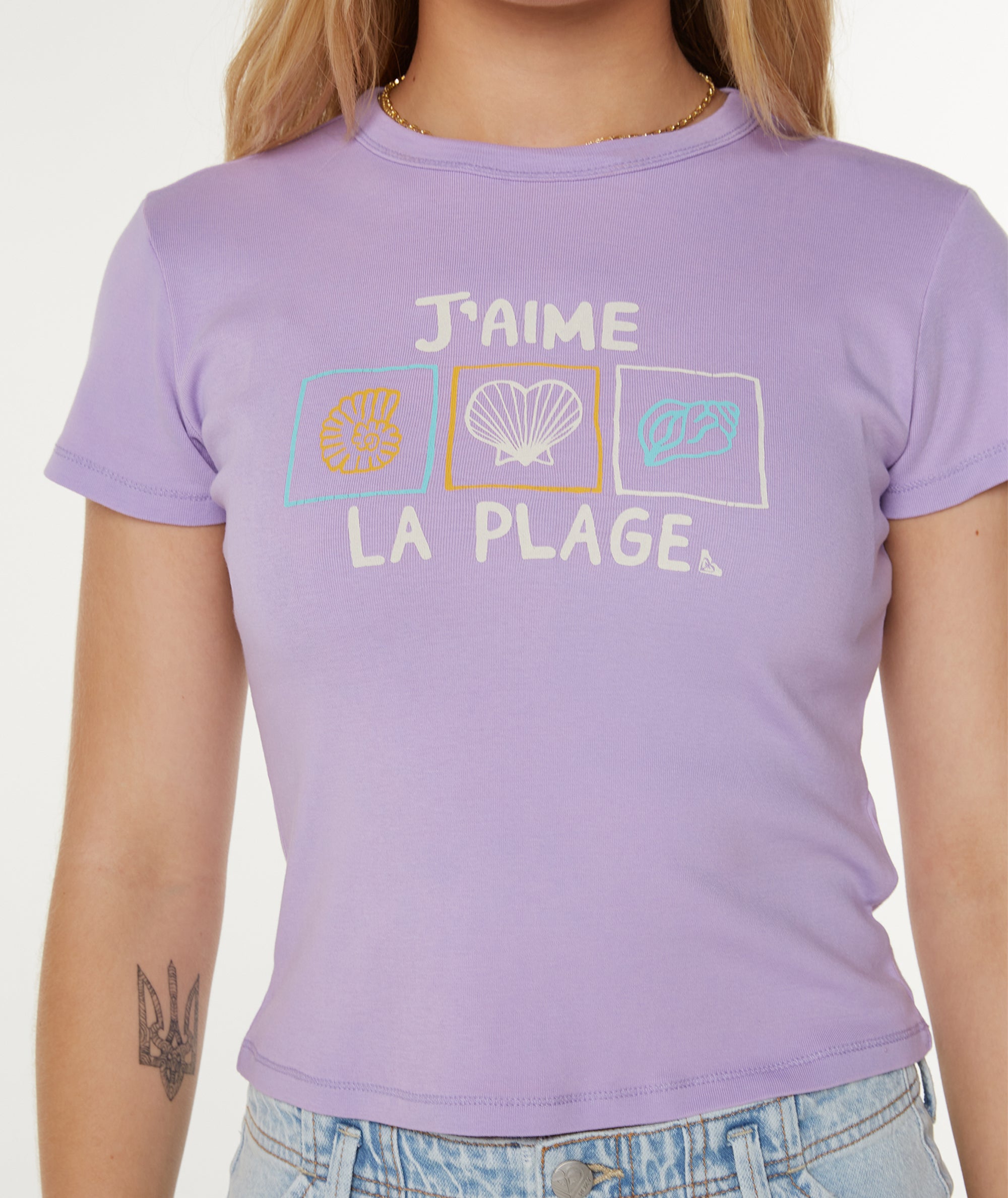 J'Aime La Plage 90's Baby Tee - Image 4