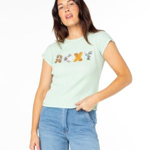 Roxy Patchwork 90s Baby Tee