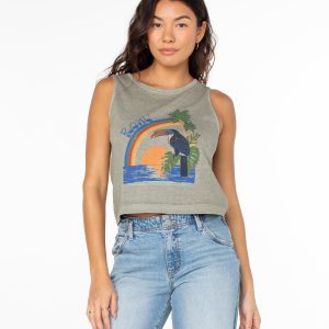 Vintage Toucan Wildflower Tank