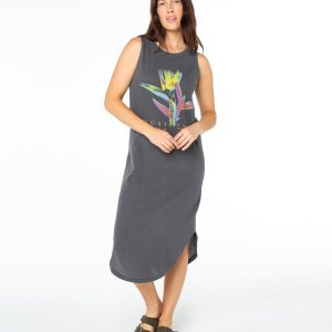 Tropicool Paradise Wildflower Midi Dress