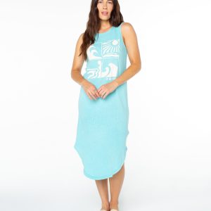Wave Cuts Wildflower Midi Dress