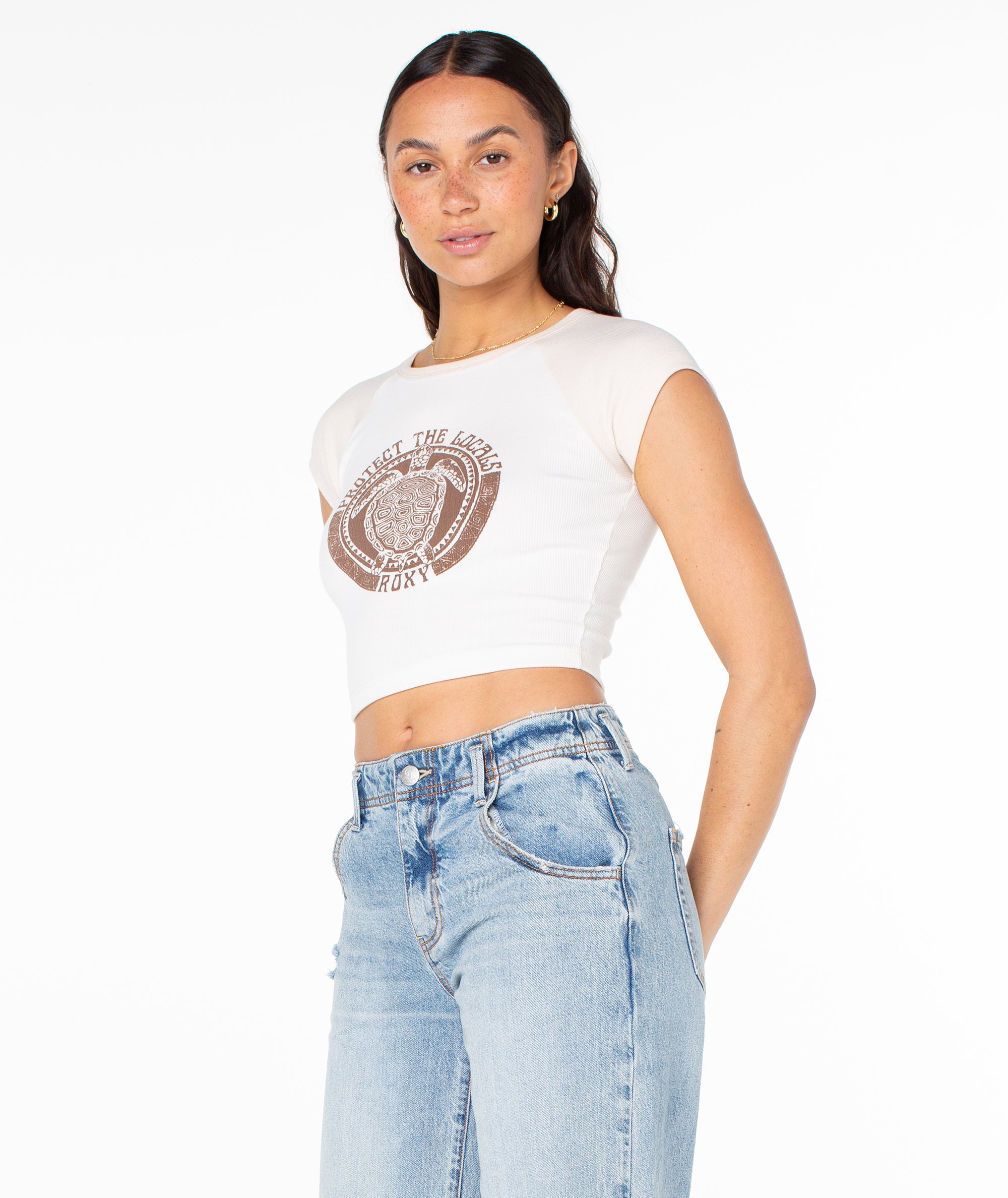 Protect The Locals Cropped Baby Tee - Image 3