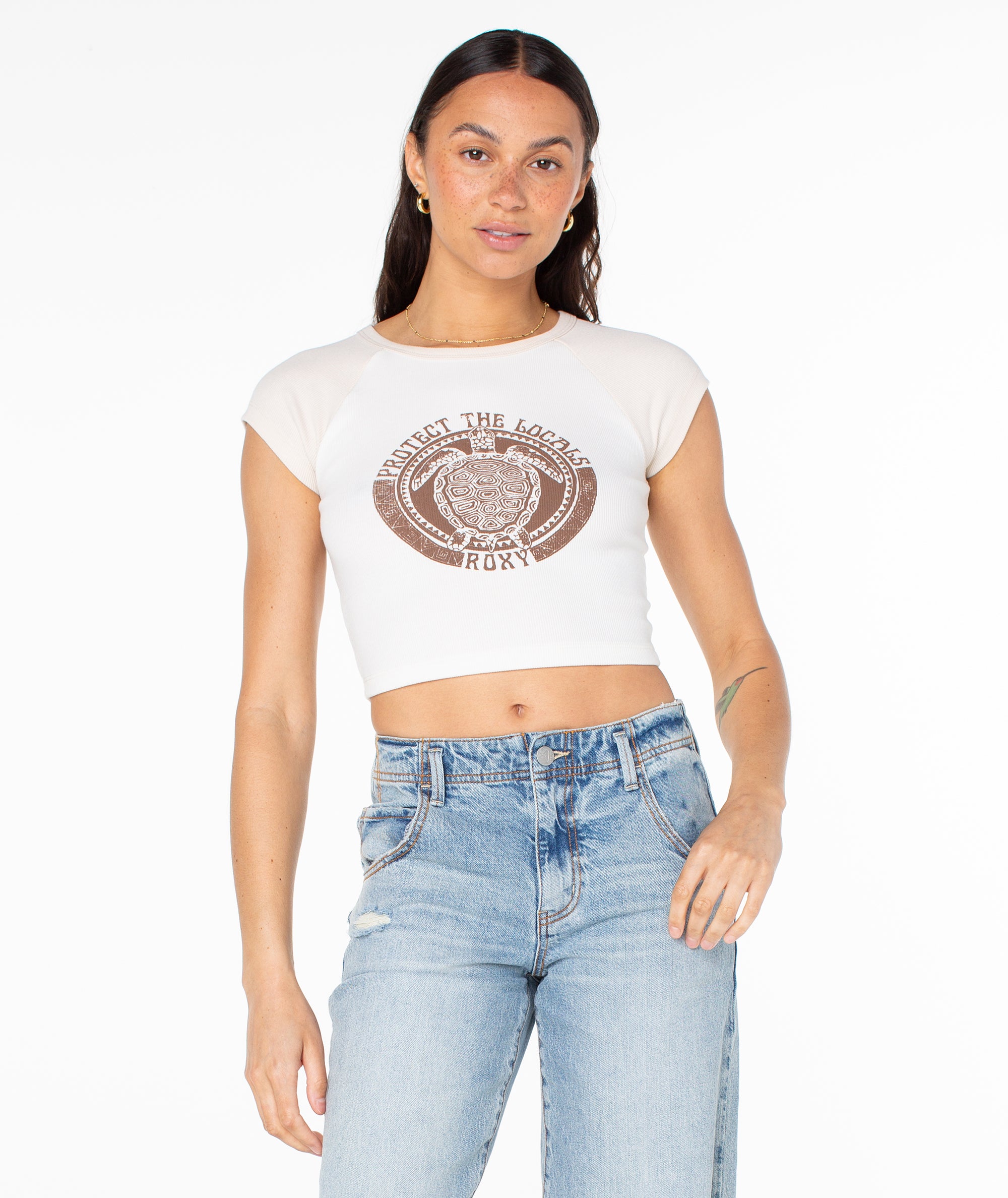 Protect The Locals Cropped Baby Tee