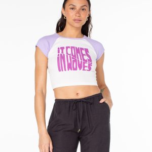 Comes In Waves Cropped Baby Tee