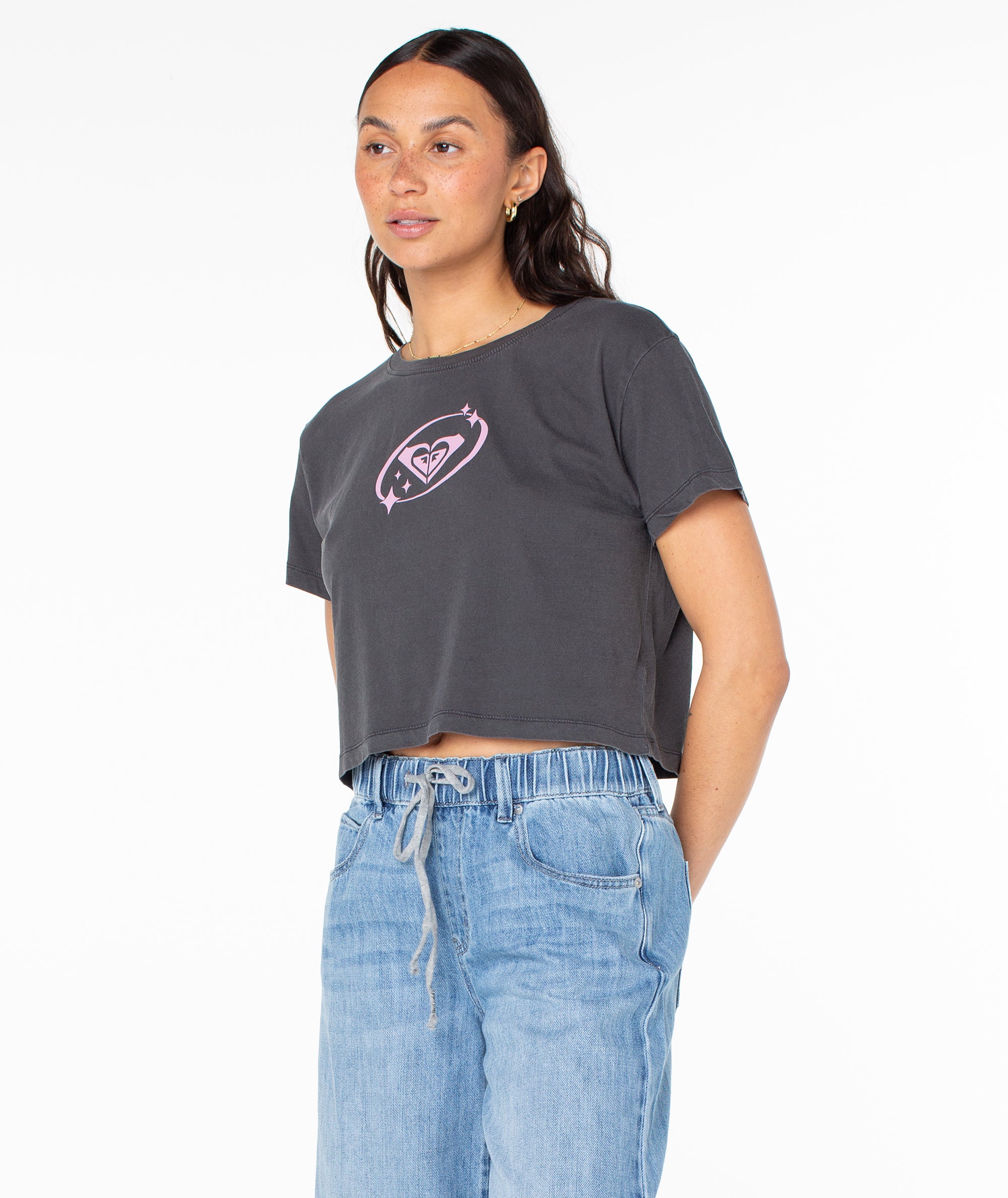 Saturn Classic Cropped Boxy Tee - Image 2