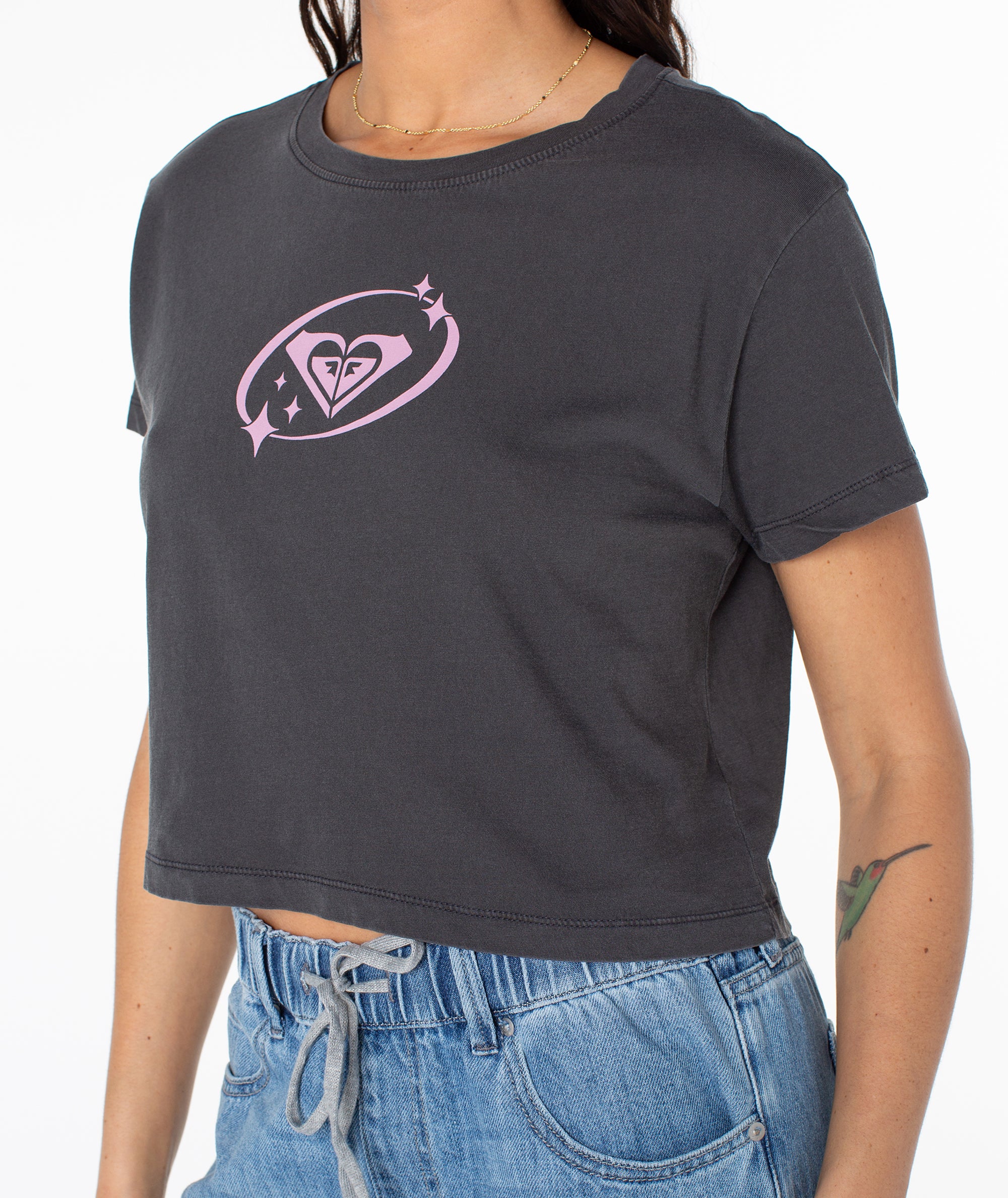 Saturn Classic Cropped Boxy Tee - Image 4
