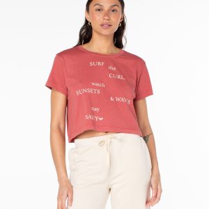Surf Poem Cropped Boxy Tee