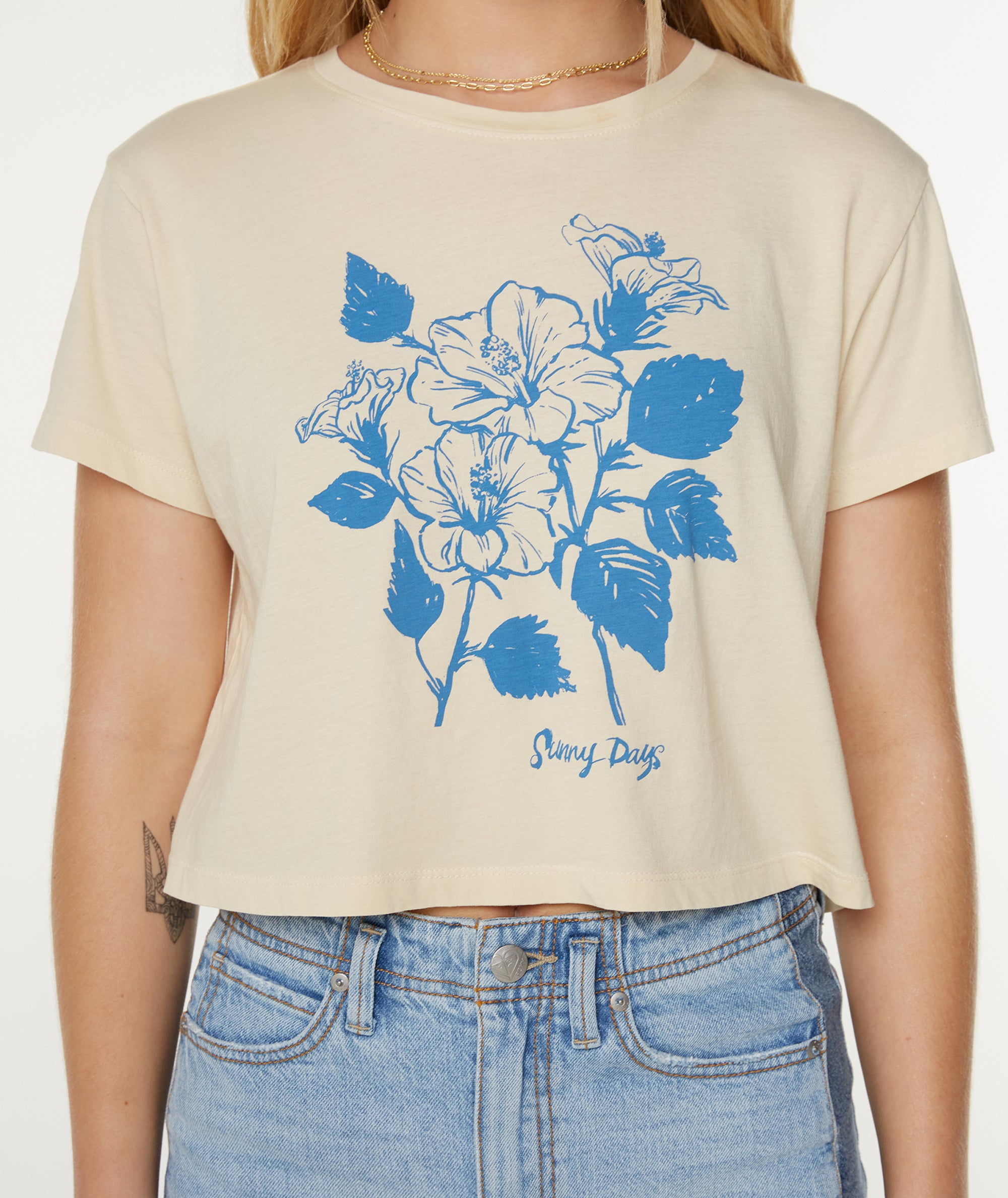 Sunny Days Cropped Boxy Tee - Image 4