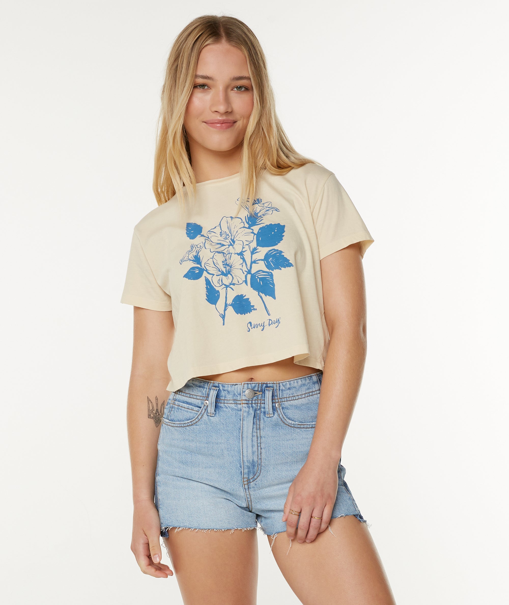 Sunny Days Cropped Boxy Tee - Image 5