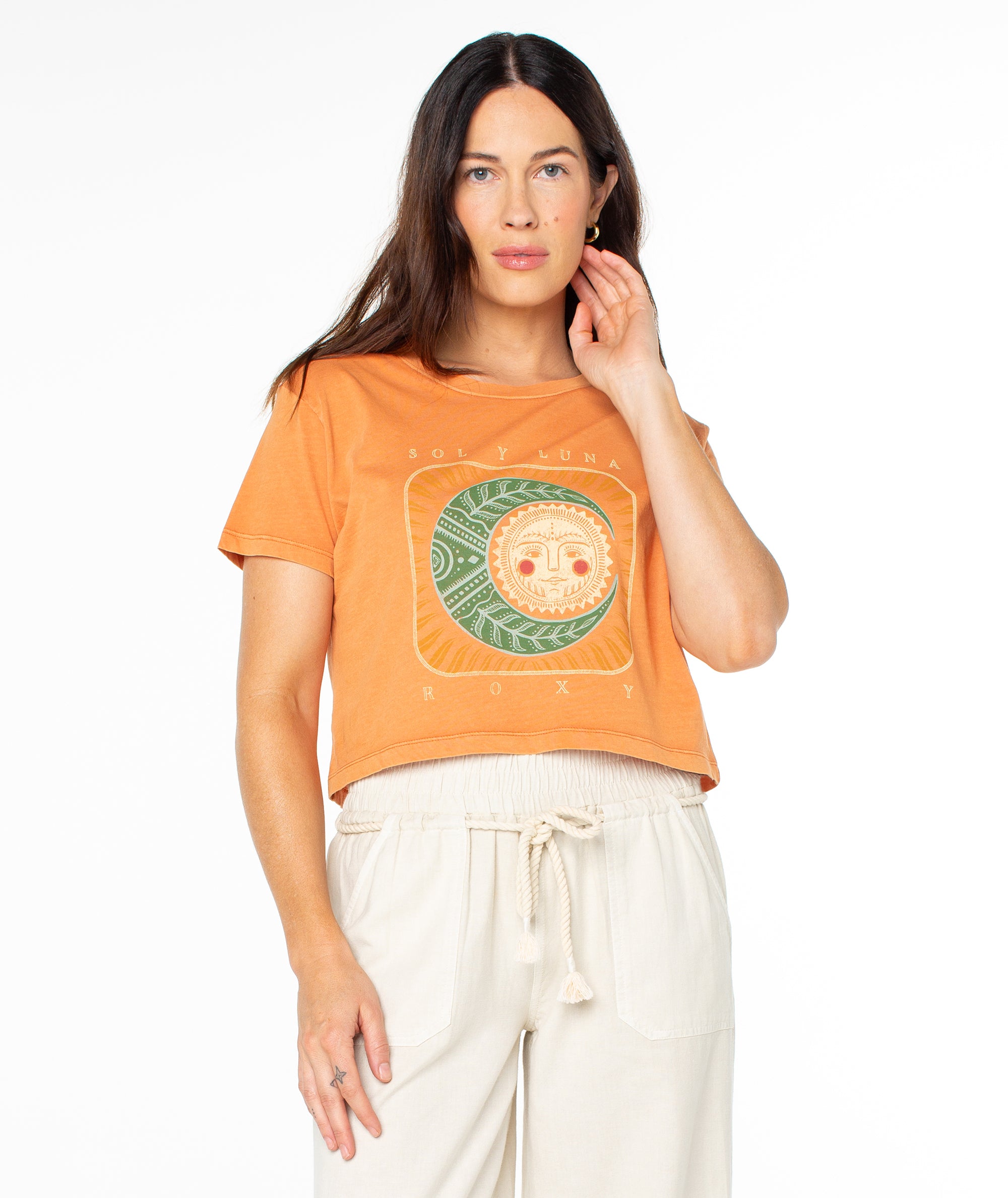 Sol Y Luna Cropped Boxy Tee - Image 4