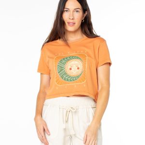 Sol Y Luna Cropped Boxy Tee